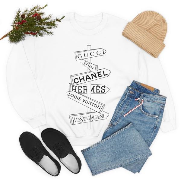 Fashion Street Signs Unisex Sweatshirt