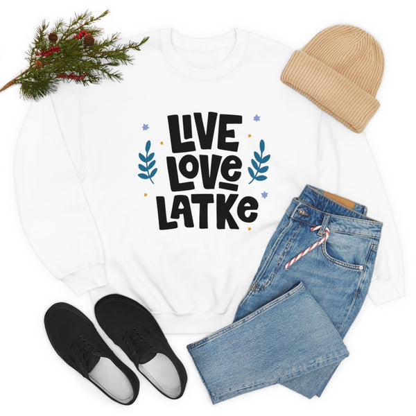 Live Love Latke Hanukkah Unisex Sweatshirt