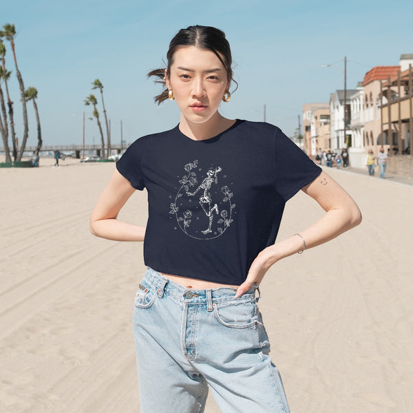 Skeleton Dance Cropped Tee