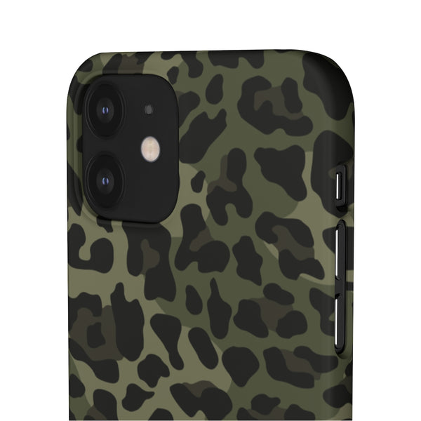 Camo Leopard Print Snap Phone Case
