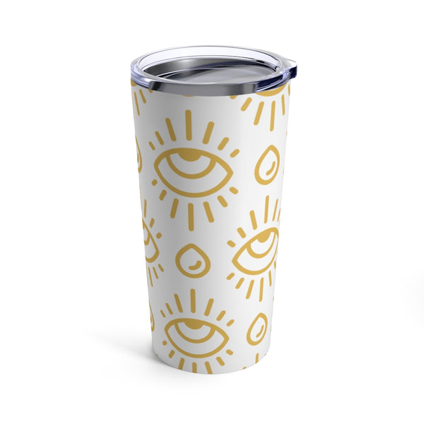 Gold Evil Eyes Tumbler 20oz