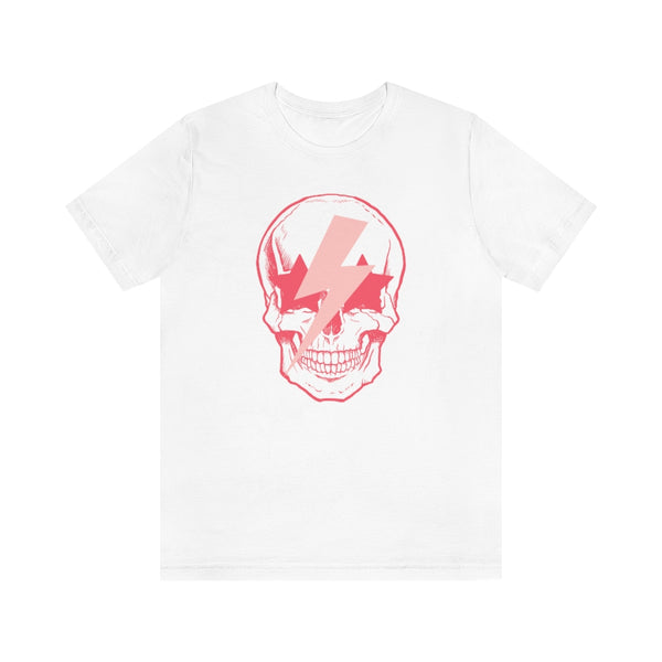 Pink Bolt Skull Unisex Tee