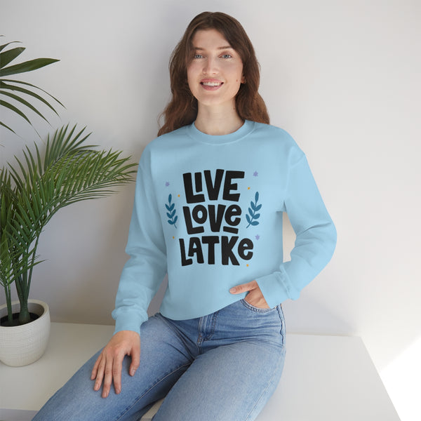 Live Love Latke Hanukkah Unisex Sweatshirt