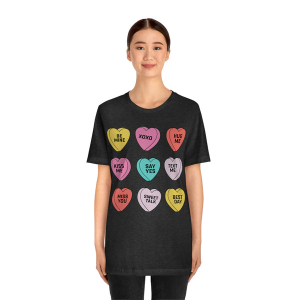 Candy Conversation Hearts Unisex Tee