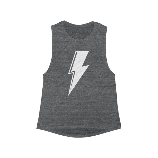 Distressed Bolt Women's Flowy Scoop Muscle Tank