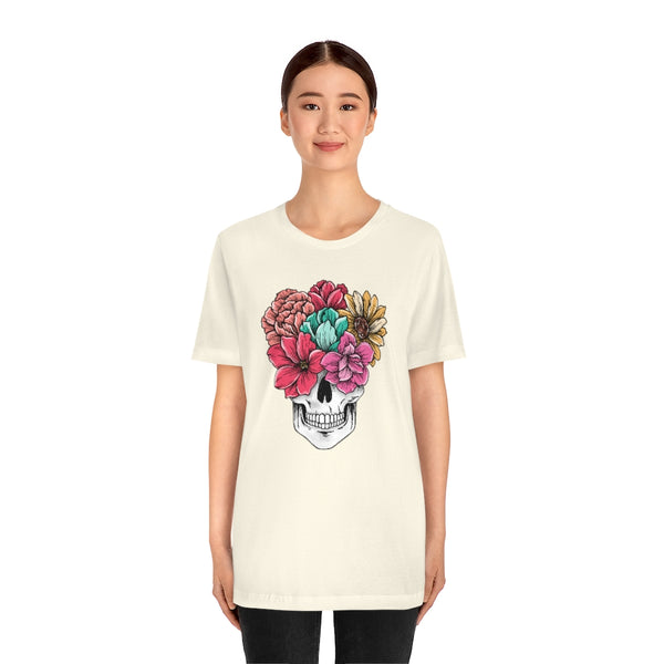 Summer Flower Skull Unisex Tee