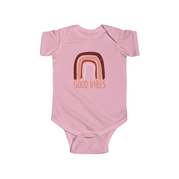 Baby - Rainbow Good Vibes Onesie Infant Rip Snap Tee