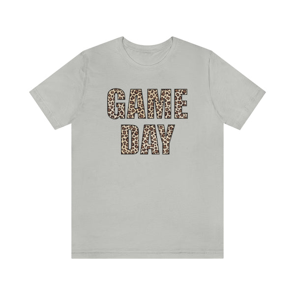 Game Day Leopard Print Unisex Short Sleeve Tee