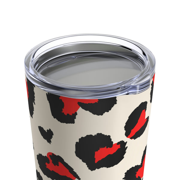 Leopard Hearts Valentine Tumbler 20oz