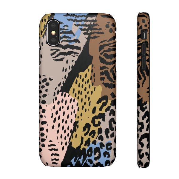 Abstract Cheetah Print Snap Phone Case
