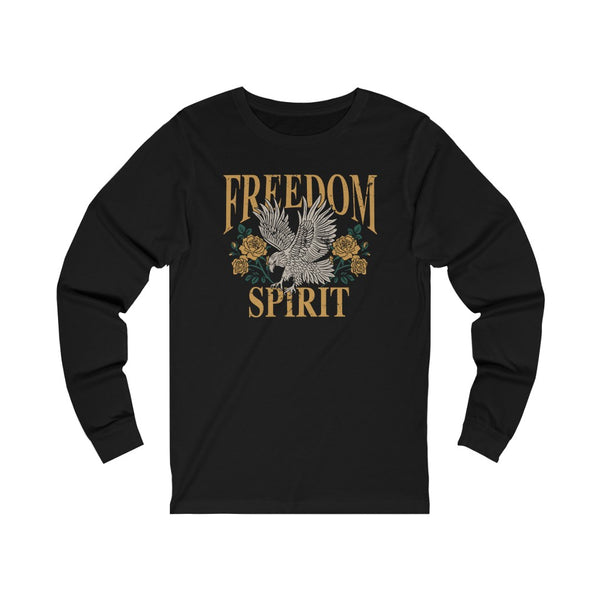 Freedom Spirit Eagle Grunge Unisex Long Sleeve Tee