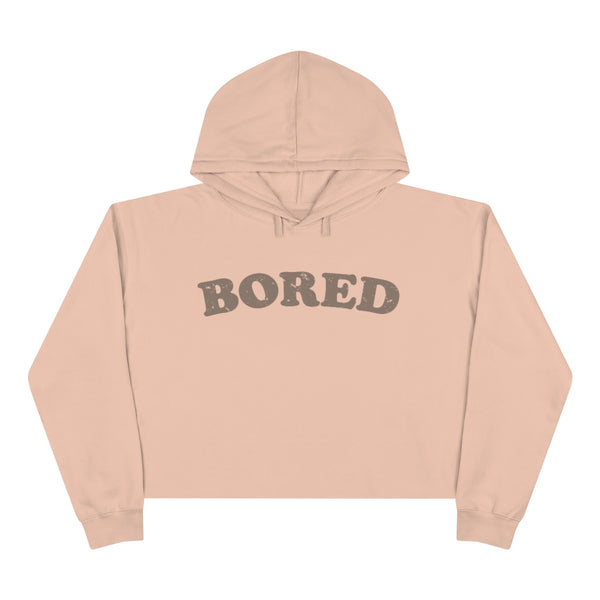 Bored Distressed Cropped Hoodie