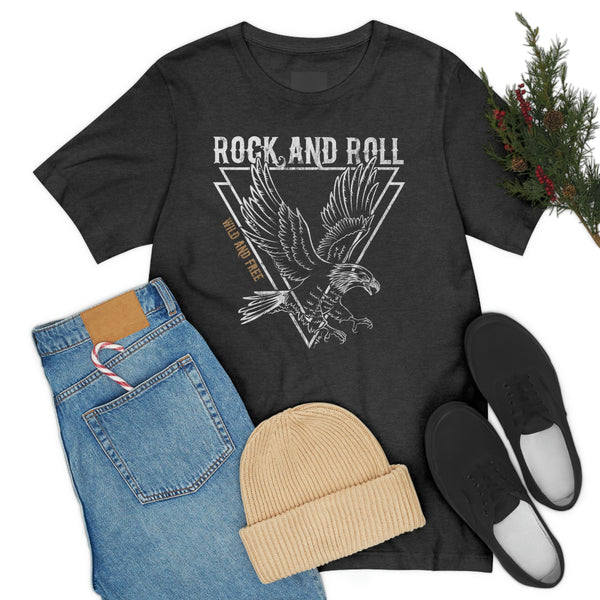 Eagle Wild & Free Rock & Roll Distressed Tee