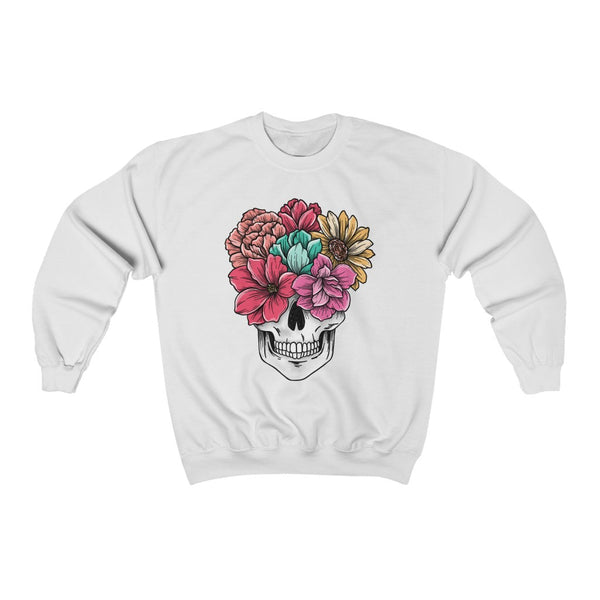 Summer Flower Skull Unisex Sweatshirt