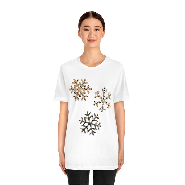 Leopard Snowflakes Unisex Tee