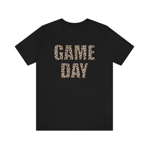 Game Day Leopard Print Unisex Short Sleeve Tee
