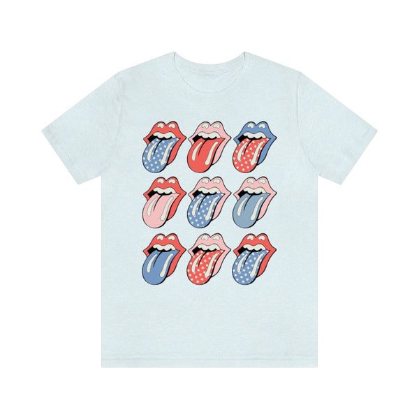 Flags Out Tongues Out Unisex Tee