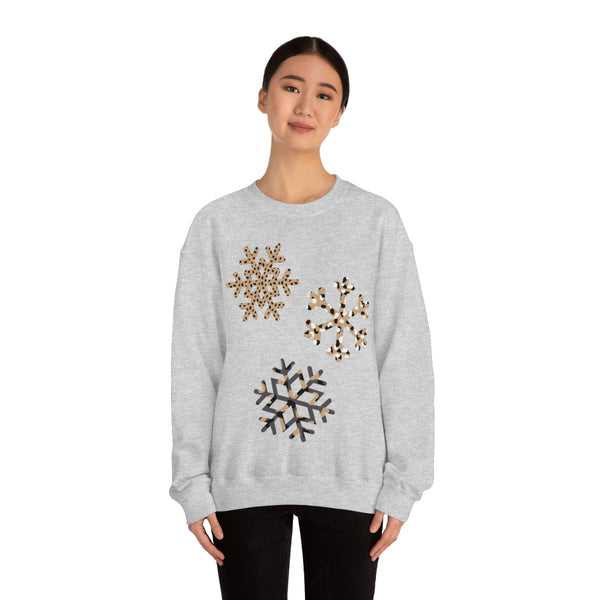 Leopard Snowflakes Unisex Sweatshirt