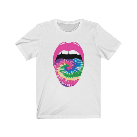 Swirl Tie Dye Tongue Out Tee