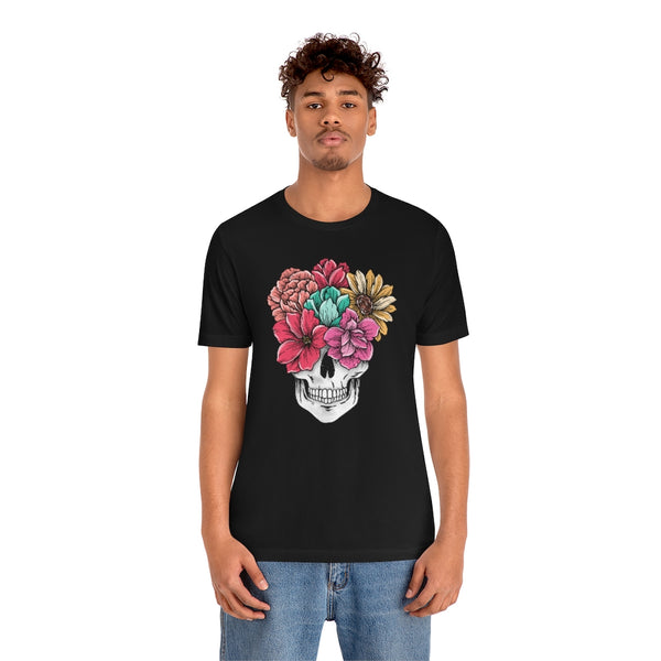 Summer Flower Skull Unisex Tee