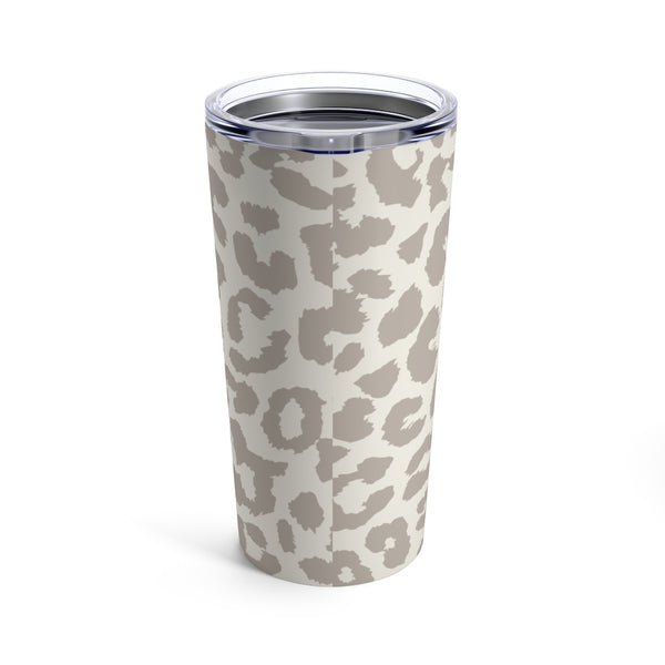 Taupe Leopard Tumbler 20oz