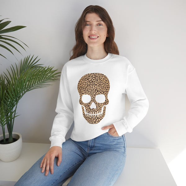 Skull Head Leopard Unisex Sweatshirt