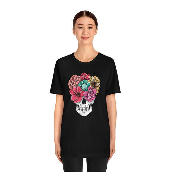 Summer Flower Skull Unisex Tee