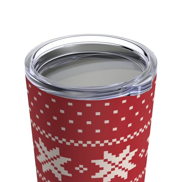 Red Reindeer Sweater Tumbler 20oz