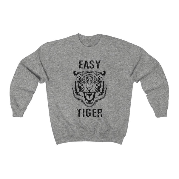 Easy Tiger Black Distressed Unisex Sweatshirt