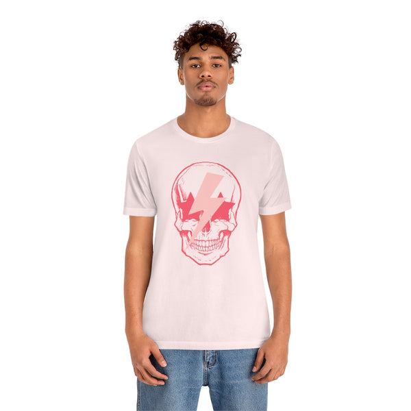 Pink Bolt Skull Unisex Tee