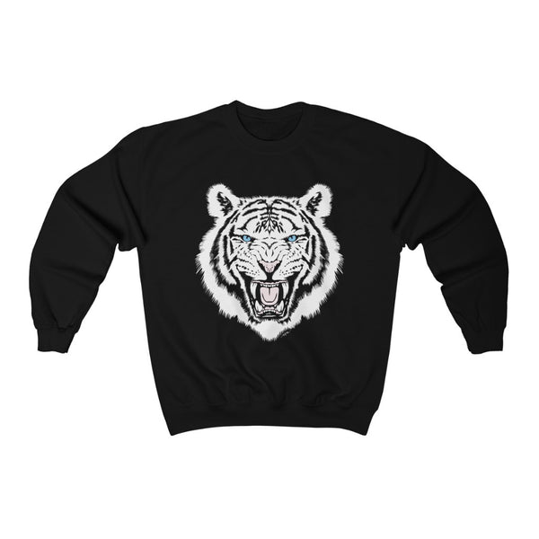 White Tiger Trendy Unisex Sweatshirt