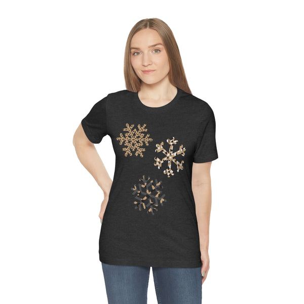 Leopard Snowflakes Unisex Tee