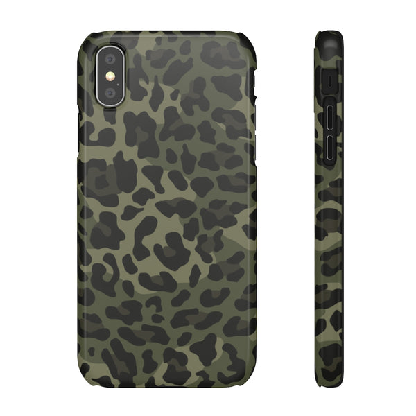 Camo Leopard Print Snap Phone Case