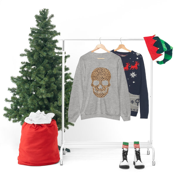 Skull Head Leopard Unisex Sweatshirt