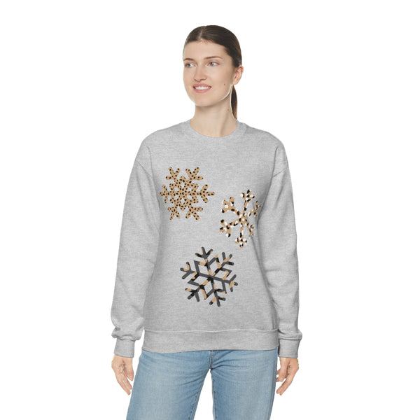 Leopard Snowflakes Unisex Sweatshirt