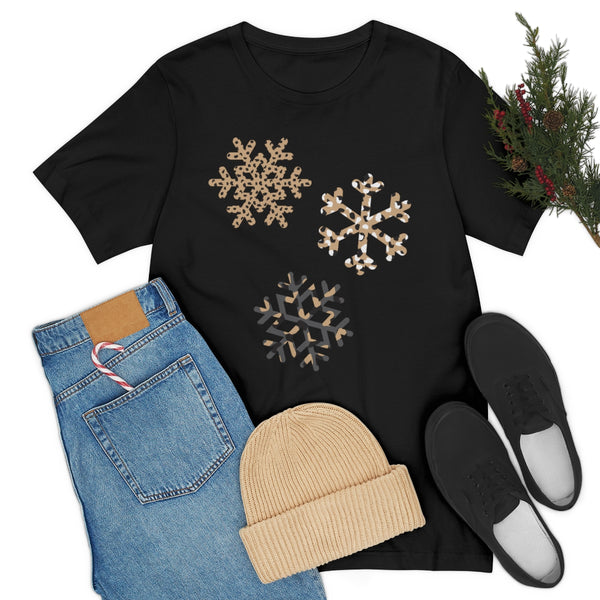 Leopard Snowflakes Unisex Tee