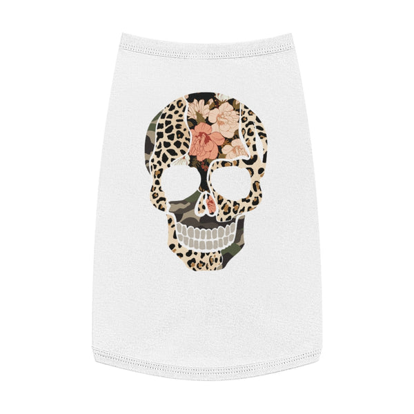 Multi Print Skull Pet Tank Top