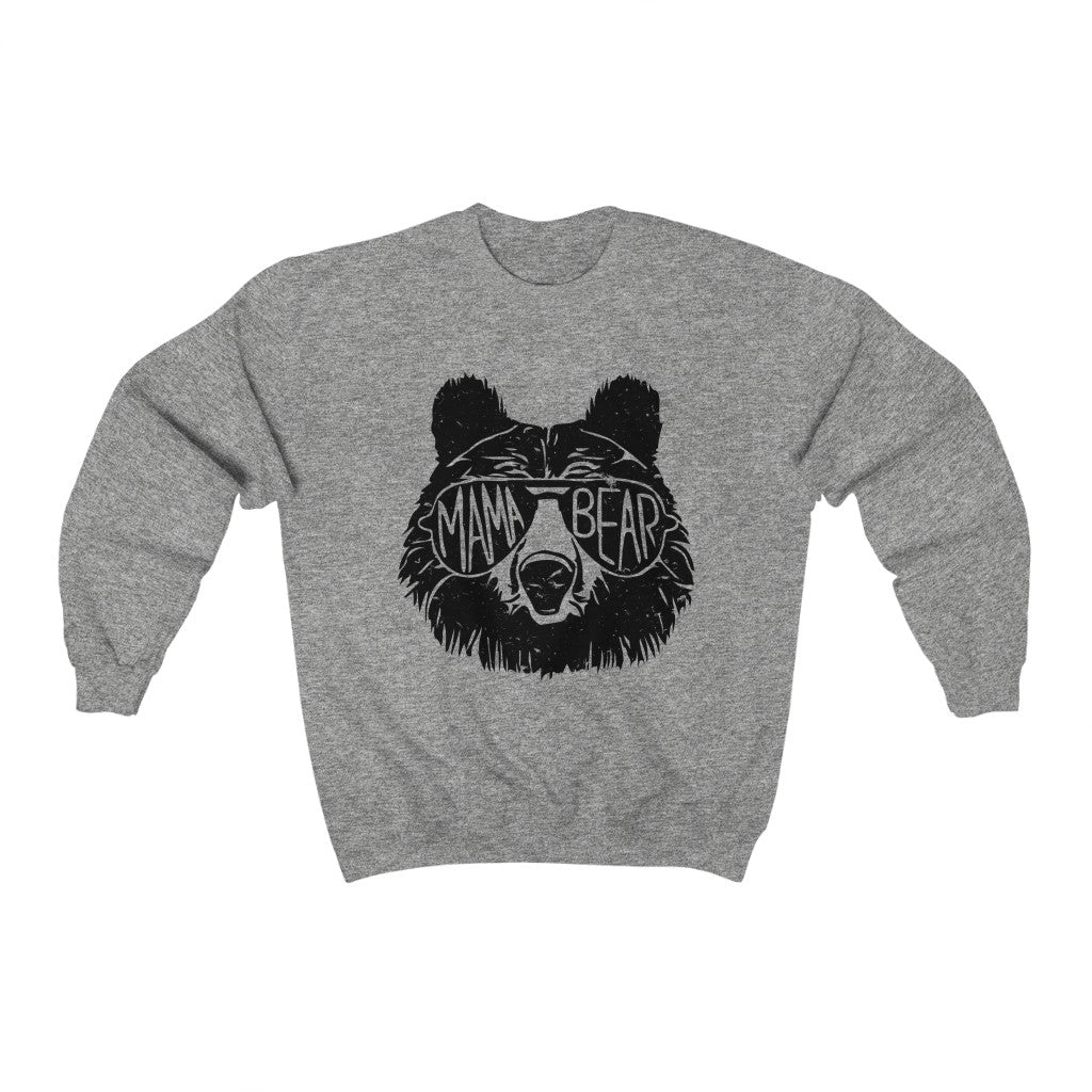 Cool Mama Bear Sunglasses Unisex Sweatshirt