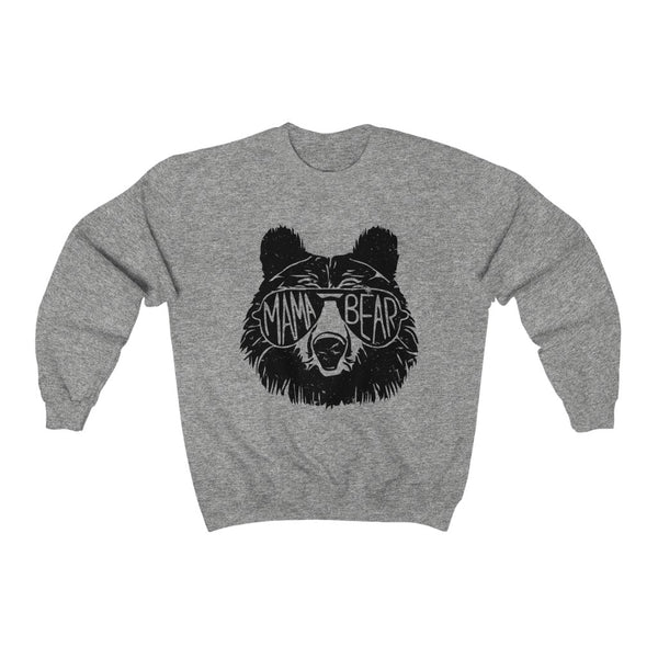 Cool Mama Bear Sunglasses Unisex Sweatshirt