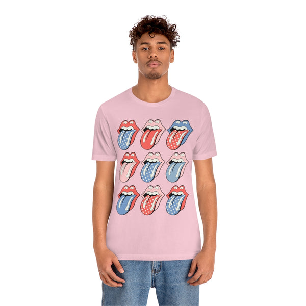 Flags Out Tongues Out Unisex Tee