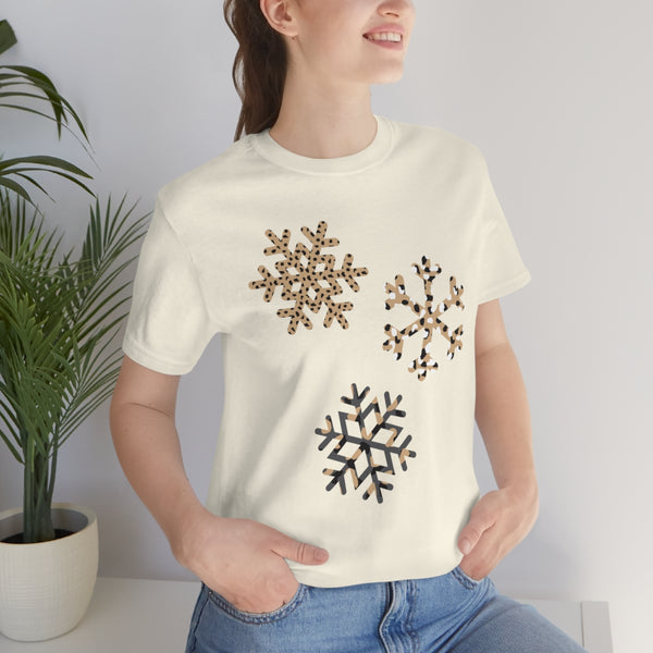Leopard Snowflakes Unisex Tee