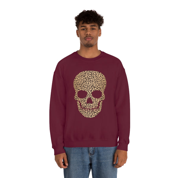 Skull Head Leopard Unisex Sweatshirt