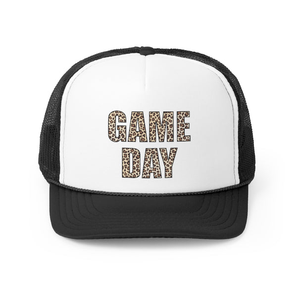 Game Day Leopard Trucker Caps