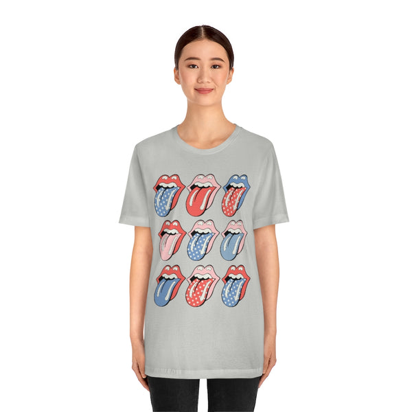 Flags Out Tongues Out Unisex Tee