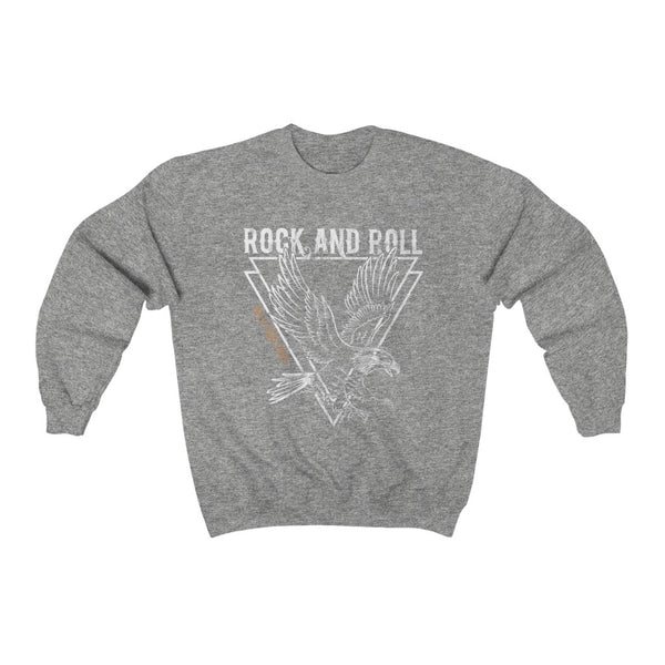Eagle Wild & Free Rock & Roll Distressed Unisex Sweatshirt