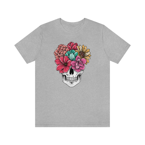 Summer Flower Skull Unisex Tee