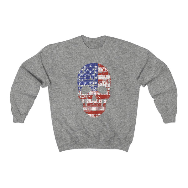 American Flag Skull Unisex Sweatshirt