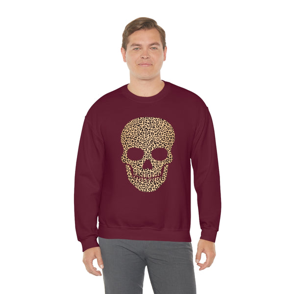 Skull Head Leopard Unisex Sweatshirt