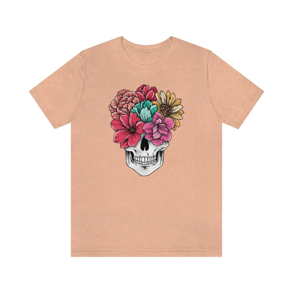 Summer Flower Skull Unisex Tee