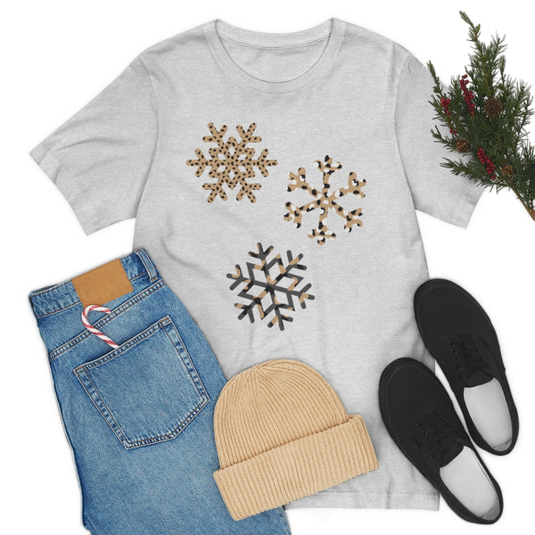 Leopard Snowflakes Unisex Tee